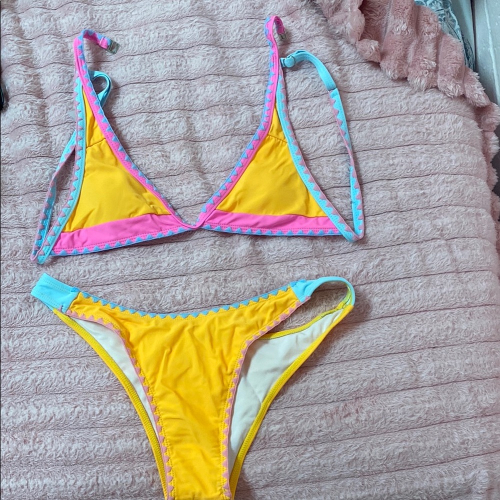 Colorful Triangle Bikini Set